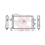 Radiateur moteur pour opel zafira version : 1. 7 dti de 2000 a 2003