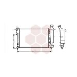 Radiateur moteur pour peugeot 106 version : 1. 1 - eng. / mot. tu1jp / kw44 de 2000 a 2003