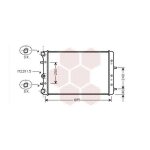 Radiateur moteur pour skoda fabia version : 1. 2 kw40 / 1. 2i kw47 / 1. 0 / 1. 4 / 1. 9 sdi diesel / ...