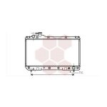 Radiateur moteur pour toyota rav 4 version : 2. 0 de 1994 a 1997
