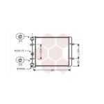 Radiateur moteur pour volkswagen golf iv version : 1. 4 / 1. 6 8v de 1997 a 2003