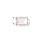 Radiateur moteur pour volkswagen passat cc version : 3. 6 fsi de 2008 a 2012