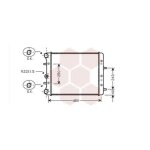 Radiateur moteur pour volkswagen polo version : 1. 4 fsi de 2005 a 2009