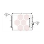 Radiateur moteur pour volkswagen touran version : 2. 0 tdipf - kw125 de 2006 a 2010