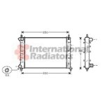 Radiateur, refroidissement du moteur lancia lybra de 07 / 1999 a 10 / 2005