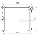 Radiateur, refroidissement du moteur mitsubishi lancer a trois volumes de 06 / 2008 a aujourd'hui