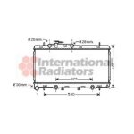Radiateur, refroidissement du moteur subaru outback de 10 / 2000 a 08 / 2003