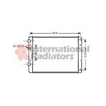 Radiateur, refroidissement du moteur vw lupo de 10 / 1998 a 05 / 2000