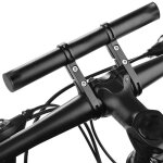 Rallonge de guidon pour v�lo springos - noir - multifonction pour gps, compteur et sonnette