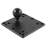 Ram mount 3. 625  square plate w / vesa hole pattern & 1. 5  ball