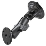 Ram mount twist lock suction cup w / round base adapter