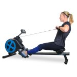 Rameur d'appartement pliable rower ultra r?sistance magn?tique r?glable 8 niveaux, roue d'inertie 2 kg ...