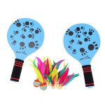 Raquette de badminton en bois, equipement de camping, de plage, de pelouse, d'extrieur