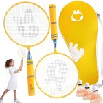 Raquette badminton enfant, raquettes de badminton 2, badmint 3, sac de rangement 1, set complet, convient ... Raquette badminton enfant, raquettes de badminton 2, badmint 3, sac de rangement 1, set complet, convient ...
