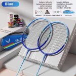 Raquette de badminton officielle authentique yiyou l�g�re en fibre de carbone unisexe avec kit de 2 pi�ces ...