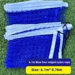 Raquette de badminton portable et simple en polyester avec bordure colorée de 6. 1m standard international ... Raquette de badminton portable et simple en polyester avec bordure colorée de 6. 1m standard international ...