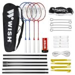 Raquette de badminton - wish - alumtec 5566 - aluminium - acier - isodynamic