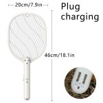 Raquette electrique anti - moustiques pliable pour la maison, portable, rechargeable par usb, lampe anti ...