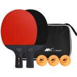 Raquette de ping pong mk 3 etoiles ensemble double joue avec balles de competition spciales couleur ...