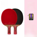Raquette de ping - pong professionnelle authentique bolife king series 7 etoile avec housse dur et performance ...