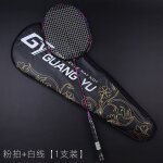 Raquette professionnelle de badminton d'intérieur et d'extérieur en fiber de carbone 6u, ultralégère, ... Raquette professionnelle de badminton d'intérieur et d'extérieur en fiber de carbone 6u, ultralégère, ...