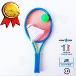 Raquette de tennis support de sport pour enfants jouet raquette double face