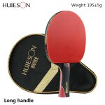 Raquette de tennis de table 5 etoiles, en fiber de carbone, double picots, simple et courte Raquette de tennis de table 5 etoiles, en fiber de carbone, double picots, simple et courte