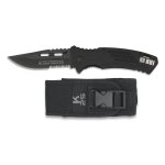 Rasoir rui rev?tement noir, lame en acier inoxydable de 9 cm et rev?tement noir, mango rev?tement en ...