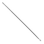 Rayon inox noir plat 2mm sapim tete droite avec ecrous - a l'unit� longueur au choix 284mm