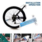Rayons lumineux etanches colors pour roues de vlo, eclairage de signalisation pour cycles