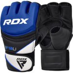 Rdx f12 entranement mma gants de grappling x grande bleu cuir pu - rdx - ggr - f12u - xl