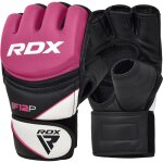 Rdx f12 femmes rose mma gants de grappling moyenne cuir pu - rdx - ggr - f12p - m