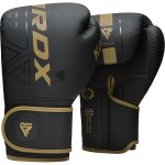 Rdx f6 kara gants de boxe noir 12oz d'or cuir pu bgr - f6mgl - 12oz Rdx f6 kara gants de boxe noir 12oz d'or cuir pu bgr - f6mgl - 12oz