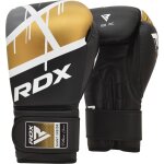 Rdx f7 ego gants de boxe 8oz noir / dor� cuir pu bgr - f7bgl - 8oz