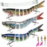 Realistic multi - jointed fishing lures artificial fish swimbait baits for freshwater and saltwater