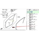 Rear r joint d'�tanch�it� en caoutchouc pour porte de voiture, pour mazda 323 family proge bj 1998  ...