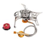 Réchaud à gaz de camping avec adaptateur de gaz, améliore l'efficacité de combustion, haute sécurité ... Réchaud à gaz de camping avec adaptateur de gaz, améliore l'efficacité de combustion, haute sécurité ...