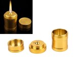 Rchauds a liquide dors de 4. 5x2. 6cm, 1 pice, mini lampe a alcool de laboratoire d'extrieur, bbq ...