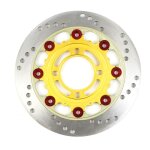 Red disque d'trier de frein rator, roue avant et arrire, 4 trous, 55mm, 220mm, adapt pour pitbike, ...