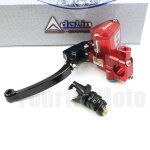 Red left adelin - levier hydraulique universel pour moto de course, piston de 15mm, montage radial, frein, ...