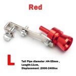 Red - lvoiture turbo sifflet pour tuyau universel en aluminium voiture turbo son sifflet silencieux tuyau ...