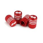 Red4 pices / ensemble 4x4 pneu souches bouchons de valve en aluminium voiture antipoussire casquettes ...