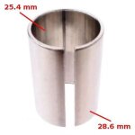 Réducteur adaptateur de guidon cintre vélo vtt vintage 25. 4 a 28. 6mm entretoise fendue longueur 40mm ... Réducteur adaptateur de guidon cintre vélo vtt vintage 25. 4 a 28. 6mm entretoise fendue longueur 40mm ...