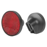 R�flecteur arri�re rond amigo d41 fixation selle / garde - boue - rouge - vtt
