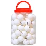 Regail 60 pcs barrel cellulod balle d'entranement de tennis de table - blanc