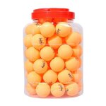 Regail 60 pcs barrel celluloid ballon d'entra�nement de tennis de table jaune