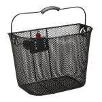Relaxdays panier de v�lo avant m�tal panier de guidon mailles serr�es amovible guidon v�lo
