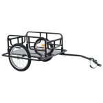 Remorque de bicyclette 130 x 73 x 48, 5 cm acier noir helloshop26 02 0021141
