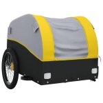 Remorque chariot transport de vlo 30 kg fer jaune helloshop26 02 0044139