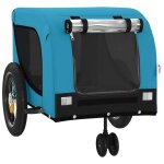Remorque chariot transport de vlo pour animaux de compagnie bleu helloshop26 02 0044251
